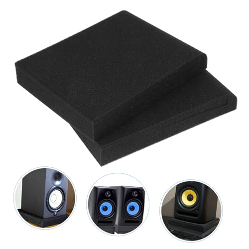 6pcs Small Speaker Isolation Pads High-density Cushion Absorbing Easy to Install for Home and Studio Monitors