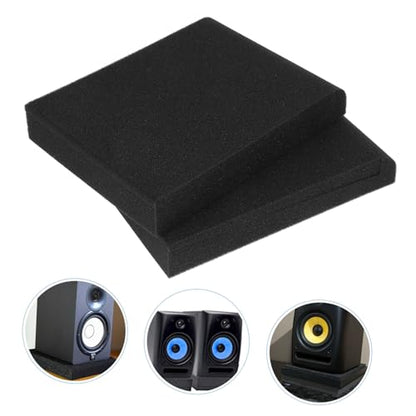 6pcs Small Speaker Isolation Pads High-density Cushion Absorbing Easy to Install for Home and Studio Monitors