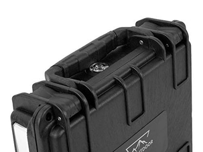 Monoprice Weatherproof Hard Case - With Customizable Foam, 7 x 6 x 2 Inch, Black - Pure Outdoor Collection - color: Black, size: 1 Liter, style: Case