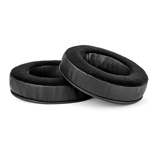 Brainwavz XL Hybrid Memory Foam Earpads for AKG 701 & Many Other Large Over The Ear Headphones - Sennheiser, JBL, Bayerdynamic, HifiMan, ATH, Philips, Fostex, Sony Ear Pads - color: Hybrid (PU/Velour)