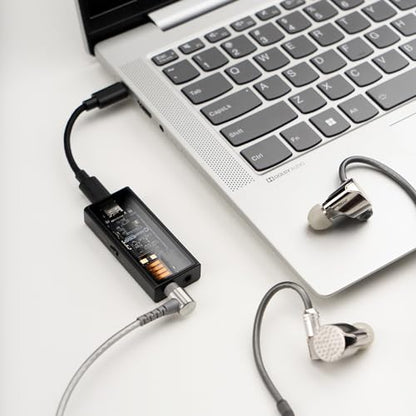 Questyle M15i Mobile DAC Amp - MFi Certified Portable Headphone Amplifier | ESS Flagship DAC, 3.5mm/4.4mm Balanced Output,Supports PCM 768kHz/DSD512 USB C Audio Adapter for iPhone, Android, Laptop