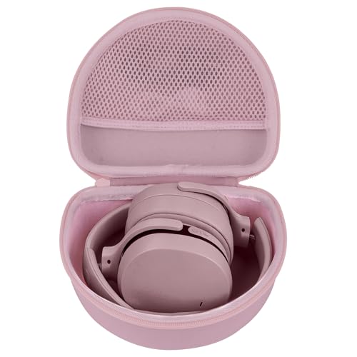 Case for Skullcandy Hesh Evo/Hesh ANC/Crusher ANC 2 Headphones | Hard Shell Shockproof, Portable Headphone Storage, Mesh Bag Organizer, Lightweight Travel - color: Pink Case
