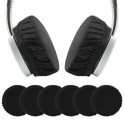 3Pairs Headphone Ear Covers, Sweat Mesh Headphone Cover for Ears, Washable Headphones Earpads, Stretchable Headphones Ear Cover Replacement for Gym Libraries Studying Gaming Aviation Racing