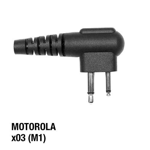 Pryme® LMC-1EH03 Pro-Grade Commercial Lapel Mic w/Soft Hook Earphone - Fits: Motorola Radios w/2-pin Side Connector - style: Fits: Motorola Radios w/2-pin Side Connector