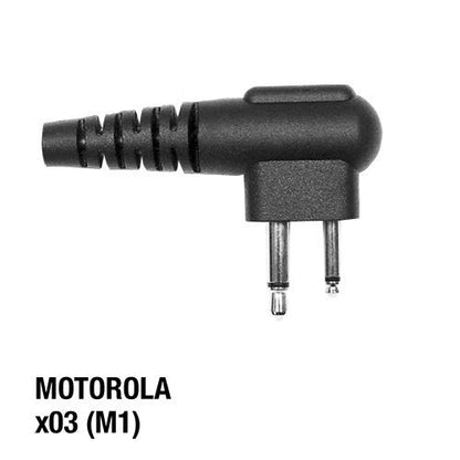 Pryme® LMC-1EH03 Pro-Grade Commercial Lapel Mic w/Soft Hook Earphone - Fits: Motorola Radios w/2-pin Side Connector - style: Fits: Motorola Radios w/2-pin Side Connector