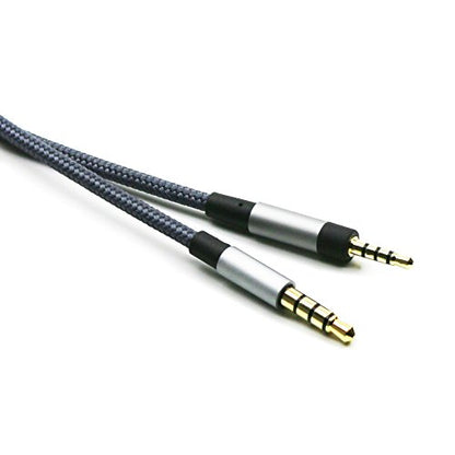 Replacement Audio Cable Compatible with Sennheiser Momentum 4, PXC550, PXC550-II, PXC480, ACCENTUM Plus Headphone, Remote Volume Control Mic Compatible with iPhone