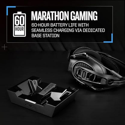 RIG 800 PRO HS Wireless Gaming Headset & Multi-Function Base Station PS5 | Low-latency 2.4GHz wireless for PlayStation PS4, PS5, PC, Mac, USB – Multiplatform - 60 Hour Battery - Flip-to-Mute Mic