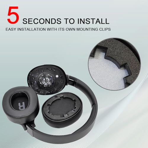 Replacement Ear Pads for JBL Tune 700(700BT)/710(710BT)/720(720BT)/750(750BT,750BTNC)/760(760NC)/770(770NC) Headphones, Headset Ear Cushions, Headset Earpads, Ear Cups Cover-Black - color: Black