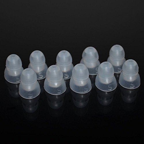 5 Pairs Multi Size Replacement Earbud Ear Tips Eartips for All Models of Klipsch Headphones (Dual Flange Shape Small) - size: Dual Flange Shape SMALL