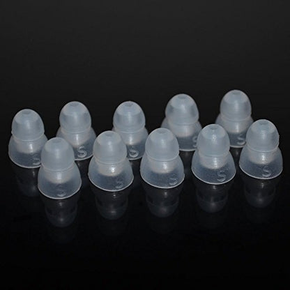 5 Pairs Multi Size Replacement Earbud Ear Tips Eartips for All Models of Klipsch Headphones (Dual Flange Shape Small) - size: Dual Flange Shape SMALL