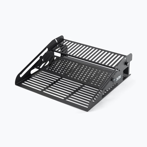 On-Stage SR5 Synth Rack (Desktop Keyboard Stand, Pedalboard, and Mini Rack, Three Tiers, Holds Mini Synths, Stompbox Effects, Drum Machines, Small Mixers, 2U of Rack Gear, Steel, Black, with Bag) | Three Tiers. Holds Mini Synths, Stompbox Effects, Drum Ma