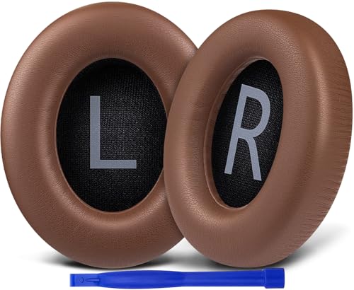 SOULWIT Replacement Earpads for Bose 700 (NC700) Wireless Headphones, Ear Pads Cushions with Softer Protein Leather, High-Density Noise Cancelling Foam, Added Thickness - Coffee - color: Coffee