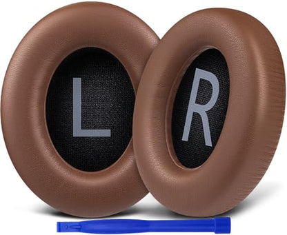 SOULWIT Replacement Earpads for Bose 700 (NC700) Wireless Headphones, Ear Pads Cushions with Softer Protein Leather, High-Density Noise Cancelling Foam, Added Thickness - Coffee - color: Coffee