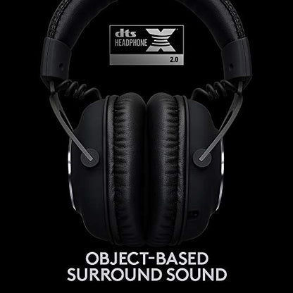 Logitech G PRO X Wireless Lightspeed Gaming Headset with Blue VO!CE Mic Filter Tech, 50 mm PRO-G Drivers, and DTS Headphone:X 2.0 Surround Sound (Renewed)