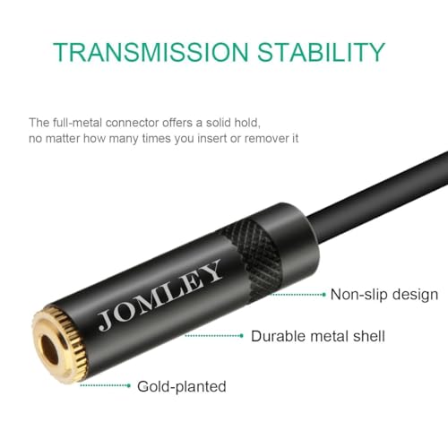 XLR to 3.5mm Adapter, Balanced 3.5mm 1/8 inch Mini Jack Female to XLR Male Stereo Audio Adapter Cable - 1ft - style: 3.5mm Female to XLR Male