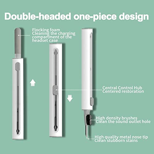 Bluetooth Earbuds Cleaning Pen Multifunctional Portable Safe Material Lightweight Dust Removal Tool for Earphones Headsets Mobile Phones Computers Cameras