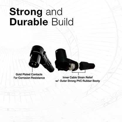 Right Angle 3-Pin XLR Male to 3.5 TRS Male - 5 Feet - Black - Pro 3-Pin Microphone Connector for Powered Speakers, Audio Interface or Mixer for Live Performance & Recording