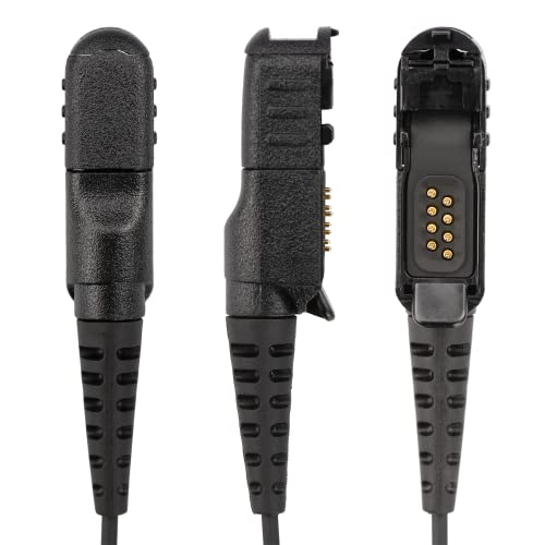 2 Pack BCT22-AX 2-Wire Surveillance Acoustic Tube Earpiece with PTT Mic Compatible with Motorola Radio R5 XPR 3300e XPR3500 XPR3300 XPR3300e XPR3500e XPR3300 XPR3500 FBI Style Headset - size: 2 Pieces