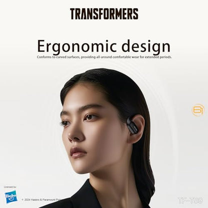 Transformers Earbuds T59, Bluetooth 5.4 Wireless Gaming Earbuds with Mic, Ear Hook Sport Earbuds, Low Latency, 13mm Drivers, IPX5 Waterproof, 24H Playtime (Megatron Black) - color: Megatron Black