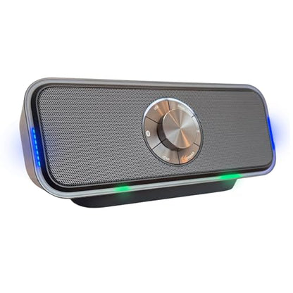 PIONEER Desktop Gaming Speaker 5.1/7.1ch Surround PC PS5 Switch TQ-FG3000 | Sound TECTOR, LED sound sensing meter, compact fit under monitor, HDMI USB Bluetooth, ideal for FPS gaming and movies - style: COMPACT FRONT SPEAKER