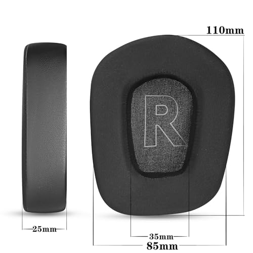 Cooling Gel Ear Pads Replacement Ear Cushions Compatible with Logitech G733 G535 G335 Lightspeed Wireless Gaming Headset Earpads Ear Cups with Breathable Ice Silk Fabric (is Black)
