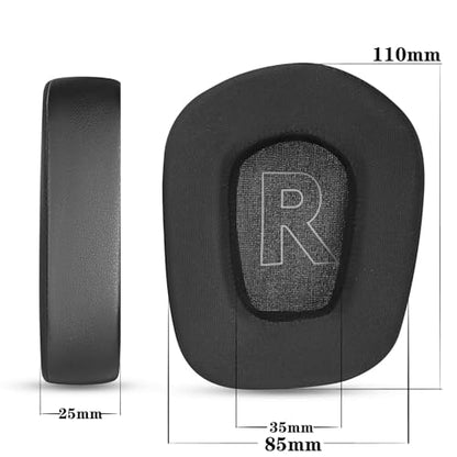 Cooling Gel Ear Pads Replacement Ear Cushions Compatible with Logitech G733 G535 G335 Lightspeed Wireless Gaming Headset Earpads Ear Cups with Breathable Ice Silk Fabric (is Black)