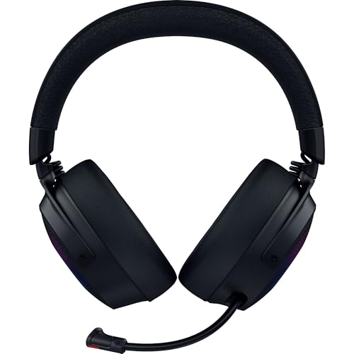 Razer Kraken V4 Pro Wireless Gaming Headset w/OLED Control Hub | HD Haptics, 2.4GHz Wireless, Bluetooth, USB, 3.5 mm, Super Wideband Mic