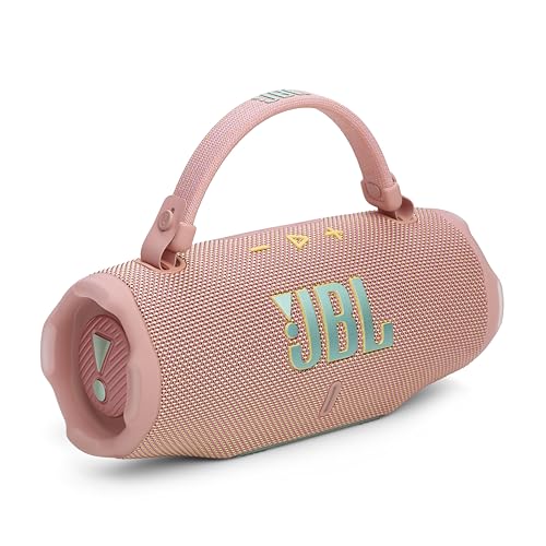 JBL Charge 6 - Wireless Portable Bluetooth Speaker, Waterproof, Dustproof and Drop-Proof, with AI Sound Boost, Auracast Multi-Speaker Connection, 28Hrs of Playtime, Pink (Renewed) - color: Pink