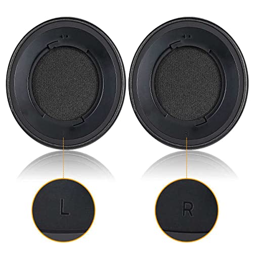Kraken Pro 7.1 V2 Earpads Replacement Protein Leather Headphones Ear Pads Cushions Cover Repair Parts Compatible with Razer Kraken Pro 7.1 V2 Gaming Headsets (Black) - color: Black