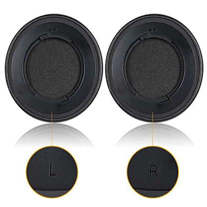 Kraken Pro 7.1 V2 Earpads Replacement Protein Leather Headphones Ear Pads Cushions Cover Repair Parts Compatible with Razer Kraken Pro 7.1 V2 Gaming Headsets (Black) - color: Black