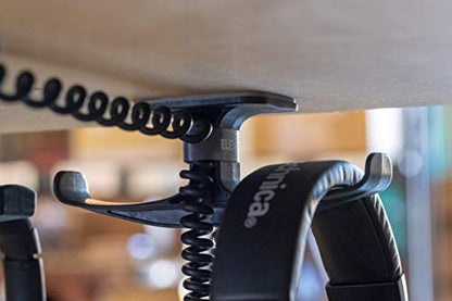 Elevation Lab The Anchor Pro (2-Pack) - Extra Strong Under-Desk Headphone Stand Mount with Built-in Cord Management - size: 2 Pack - The Anchor Pro