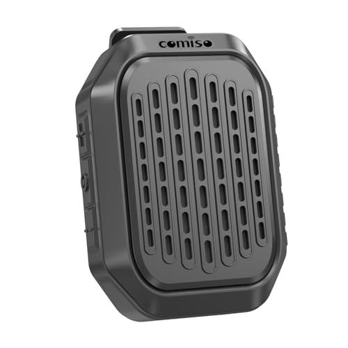 comiso Wearable Bluetooth Speakers, Clip-On Portable Mini Bluetooth Speaker with Built-in Mic for Hands-Free Music and Calls, Waterproof Up to 10 Hours Playtime, Small Wearable Clip On (Non-Magnetic)