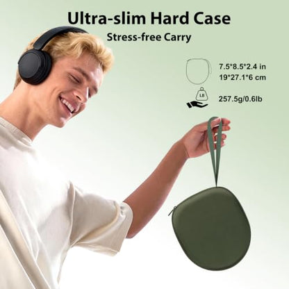 Headphone Headset Case Compatible with JLab JBuds Lux ANC/JBL Tune 520BT 720BT/BERIBES/KVIDIO/Soundcore by Anker/Sony Wireless On-Ear Headphones, Green - color: Green