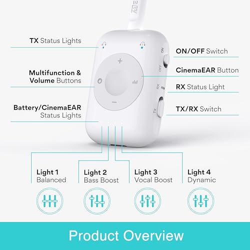 MEE audio Connect Air Pro Bluetooth Wireless Audio Transmitter & Receiver for AirPods or Bluetooth Headphones, 2-in-1 Adapter with Detachable Cable 3.5mm Aux Audio Jack for Airplanes, Auto, Gym, White - color: White, style: Connect Air Pro