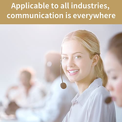 Microphone Headset, 3.5mm 1.05m Cable Head Mounted Wired Microphone for Voice Amplifier Teachers Speakers Coaches Presentations Seniors