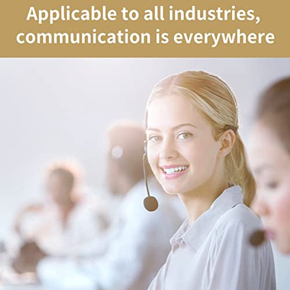 Microphone Headset, 3.5mm 1.05m Cable Head Mounted Wired Microphone for Voice Amplifier Teachers Speakers Coaches Presentations Seniors