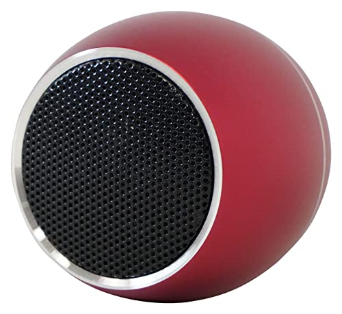 Rockville RPB2-RED 5W Portable Bluetooth Speaker, TWS Wireless Stereo Link, Built-in Mic, SD Slot, Selfie Remote, Aluminum Design | TWS Stereo Link, SD Card Slot, Built-in Mic, Aluminum Body, 5-Hour Rechargeable Battery, 30-Min Charge - color: Red