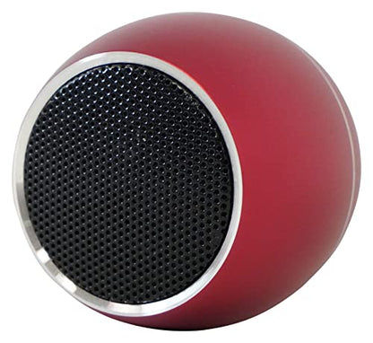Rockville RPB2-RED 5W Portable Bluetooth Speaker, TWS Wireless Stereo Link, Built-in Mic, SD Slot, Selfie Remote, Aluminum Design | TWS Stereo Link, SD Card Slot, Built-in Mic, Aluminum Body, 5-Hour Rechargeable Battery, 30-Min Charge - color: Red