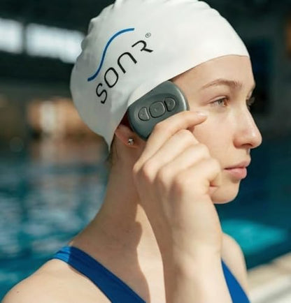 Music 2 Open-Ear Bone Conduction Swimming MP3 Player: 16GB, IPX8, Pool, Open Water (Black)