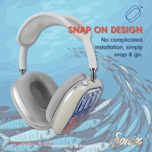 Sonix Protective Case for AirPods Max Headphones - Stylish TPU Hard Shell Ear Cup Covers | Sardines - color: Sardines
