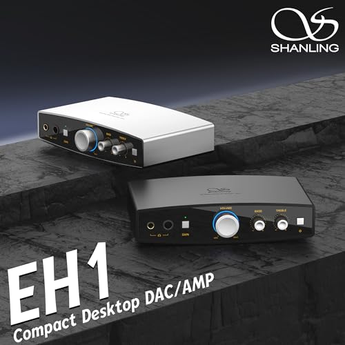 Shanling EH1 Compact Desktop DAC & Headphone Amplifier (Black) - color: Black, style: Compact Desktop DAC
