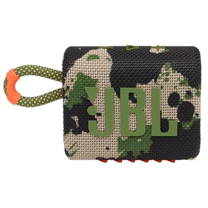 JBL Go 3 - Portable Mini Bluetooth Speaker, big audio and punchy bass, IP67 waterproof and dustproof, 5 hours of playtime, speaker for home, outdoor and travel (Camo) - color: Camo, style: GO3