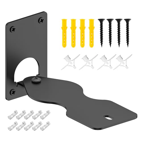 Aiweiwa Heavy-Duty Speaker Wall Mount for KEF LSX II Speakers Mount Wall Bracket - Space Saving Wall Speaker Mount for KEF LSX II Wireless HiFi Speakers Bracket with Cable Clips, Black