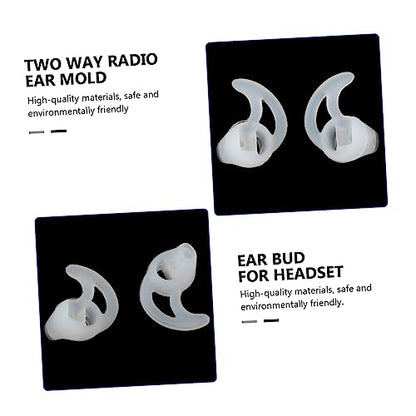 Vaguelly 1pair Gaming Earbuds Eartips Fin Earbud Tips for Fin Replacement Ear Mold Comfortable Silicone Earplugs Acoustic Tube Ergonomic Ear Model