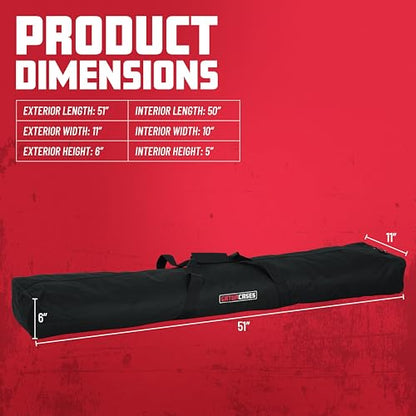 Gator Cases Stand Carry Bag with 50" Interior, Holds (2) Speaker, Microphone or Lighting Stands (GPA-SPKSTDBG-50) - size: 50" Long - Single Compartment