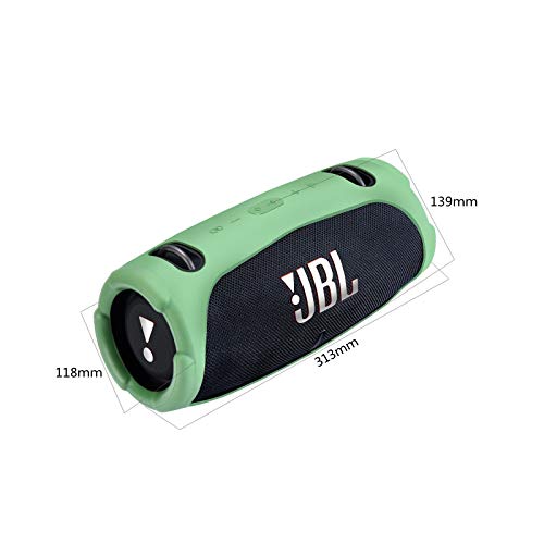 Silicone Cover Case Compatible with JBL Xtreme 3 Portable Bluetooth Speaker, Waterproof Soft Skin Silicone Protective Case for JBL Xtreme 3 Bluetooth Speaker Accessories (Green) - color: Green