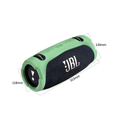 Silicone Cover Case Compatible with JBL Xtreme 3 Portable Bluetooth Speaker, Waterproof Soft Skin Silicone Protective Case for JBL Xtreme 3 Bluetooth Speaker Accessories (Green) - color: Green