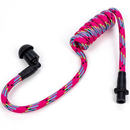 Fabric-Coated Acoustic Tube Ear Piece - Tubeez Walkie Talkie Earpiece with Black Ear Plugs - Moisture-Blocking Threaded Tube Fits with Any Motorola Radio Earpiece, Retro - color: Retro