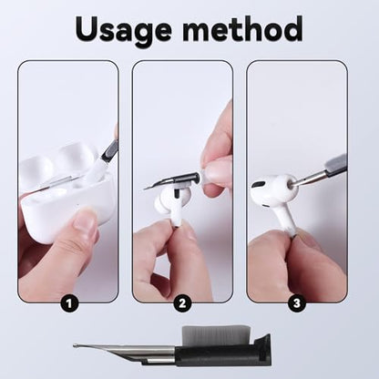 Lukvcoe 4 Pairs Silicone Replacement Ear Tips for AirPods Pro 3 (2025), M Size Earbud Tips with Cleaner Pen & Storage Box, Compatible with AirPods Pro 3rd Gen - (White/M) - size: White/M