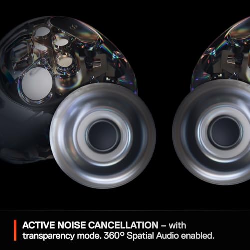 SteelSeries Arctis GameBuds for Xbox/PC/PS5/Switch/Mobile — Quick-Switch 2.4GHz+Bluetooth 5.3 — Active Noise Cancelling — Mobile App — Water Resistant IP55 — 40H Battery with Qi Charging Case - Black - color: Black